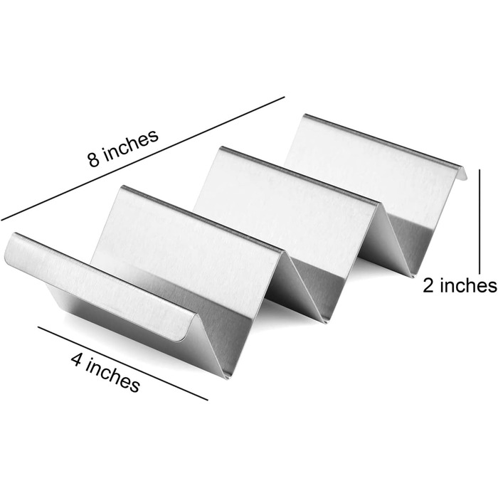 Держатель для тако 20 x 10 x 5.5 см, набор 2 предмета Vialex