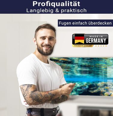 Кухонний фартух timalo зі скляним виглядом Північне море, очерет, захід сонця, океан, солома 2-мм акрилове скло Бризкозахисна стінка для плити, скляний кухонний фартух, акрилові скляні стінові панелі, захисна панель для фартуха (220 x 58 см, 311- Coral Re