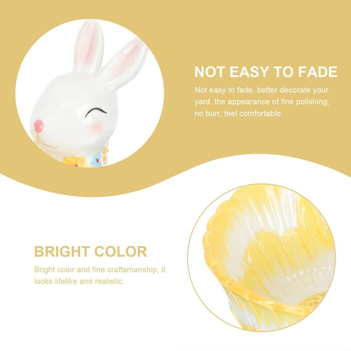 Керамическая чаша для хранения пасхального кролика Angoily