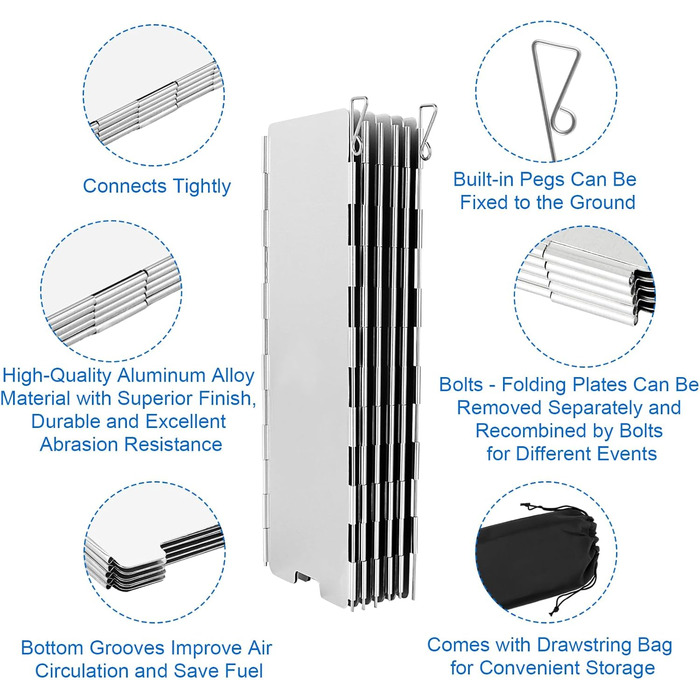 Брызкозащитный экран для уличных плит и газовых плит YAYODS