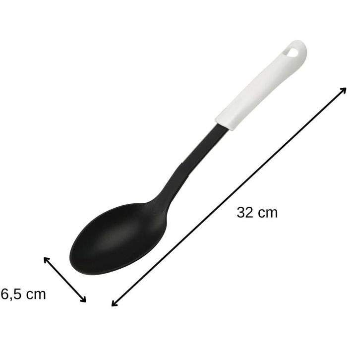 Сервировочная ложка 32 см, черно-белая Arcadalina Fackelmann