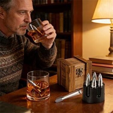 Набір з 6 каменів для віскі у вигляді набоїв YUEMING