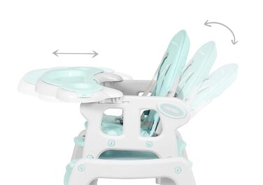 Детский стульчик для кормления 5-в-1 бирюзовый Ricokids