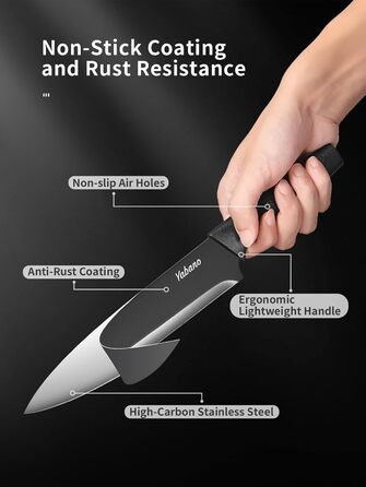 Набор кухонных ножей с точилкой Yabano