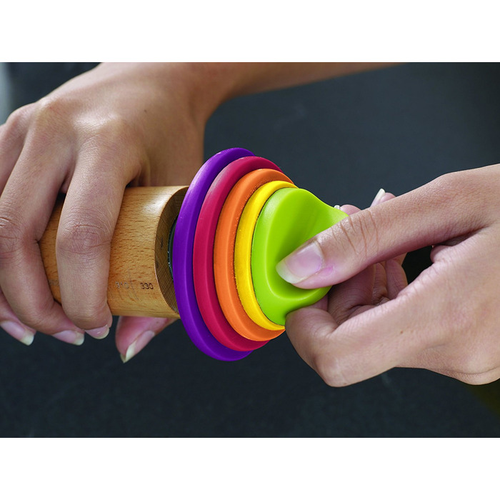Скалка регульована різнобарвна Adjustable Rolling Pin Joseph Joseph