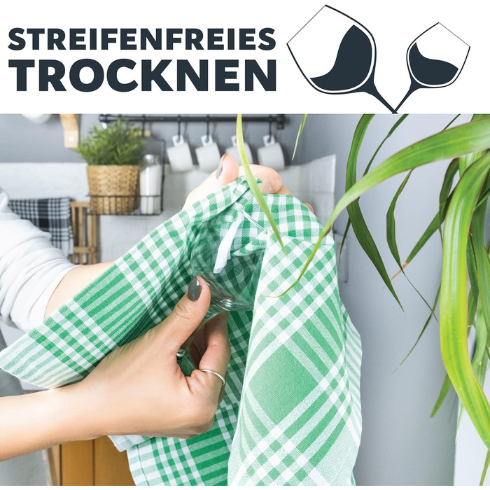 Набор полотенец из 10 предметов 45 x 65 см, зеленый LAYNENBURG