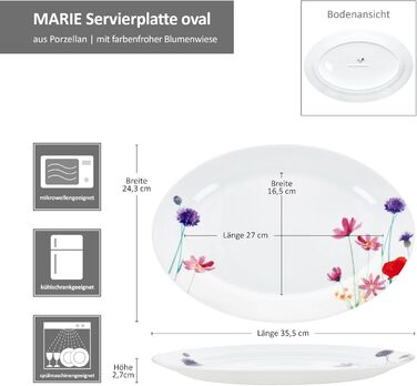 Набор сервировочных овальных тарелок 2 шт MamboCat