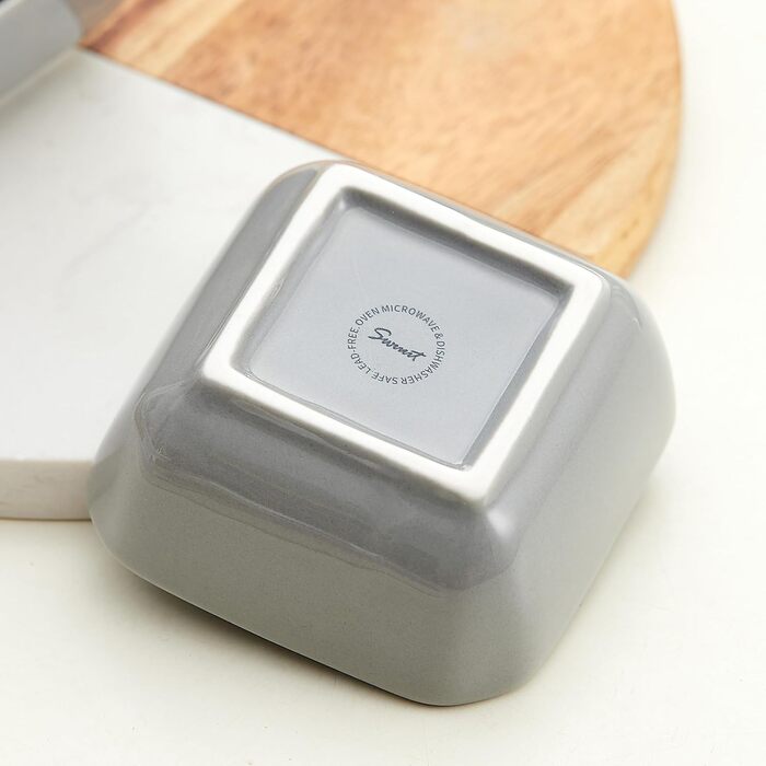 Набор из 6 керамических мисок для соусов 0,09 л, серый Swuut