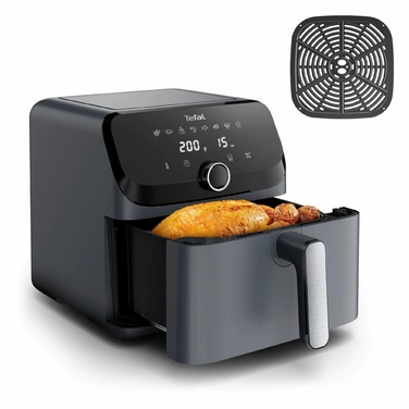 Tefal Мультипечь Easy Fry Mega, 1700Вт, чаша-7.5л, сенсорное управл., 8 программ, пластик, темно-серый