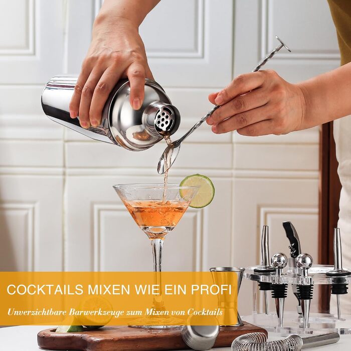 Профессиональный барменский набор из нержавеющей стали 12 предметов Lebarstor
