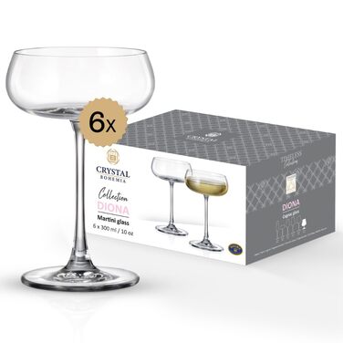 Кришталеві келихи для коктейлів 6 шт 300 мл BOHEMIA CZECH REPUBLIC