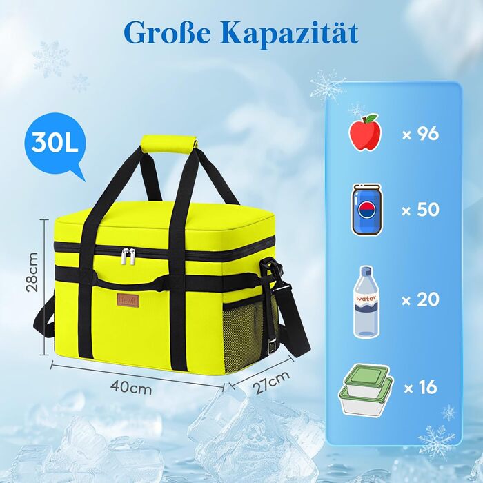 Термосумка 30 л яблучно-зелений Lifewit