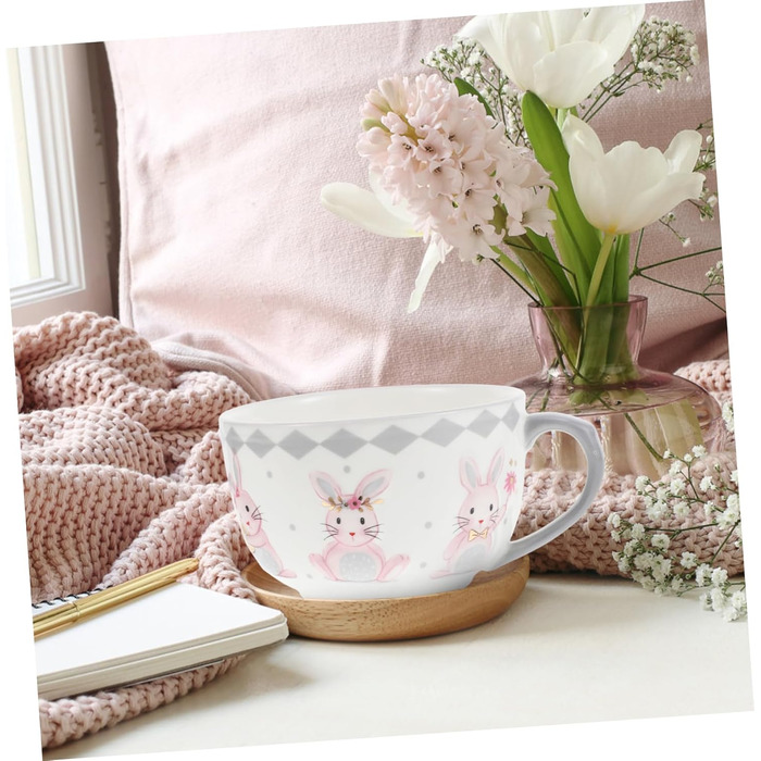 Керамічна миска з малюнком кролика 450 мл Abaodam