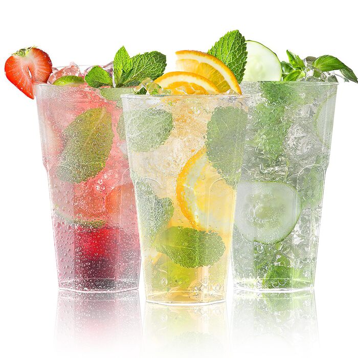 Набор многоразовых стаканов 50 шт 400 мл AOLUXLM