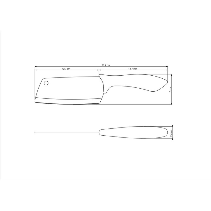 Нож топор TRAMONTINA AFFILATA, 127 мм (6410522)
