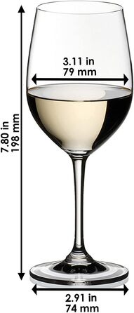 Набор из 8 бокалов для белого вина Вионье/Шардоне 370 мл,  Vinum Riedel