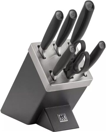 Набор ножей с блоком, 7 предметов, серебристый/антрацит All Star Zwilling