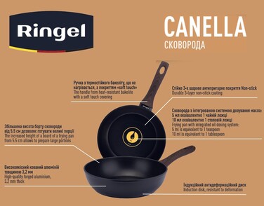 Сковорода RINGEL Canella 28 см. (6323423)