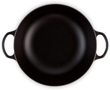Чавунна каструля Le Creuset Signature La Marmite, 32 см, 4,1 л, підходить для всіх типів плит та індукції (матовий чорний)