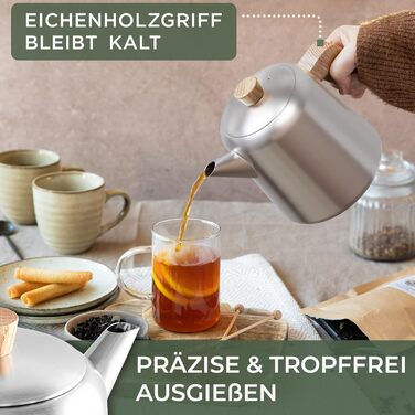 Чайник 1,1 л з підігрівачем WALDWERK