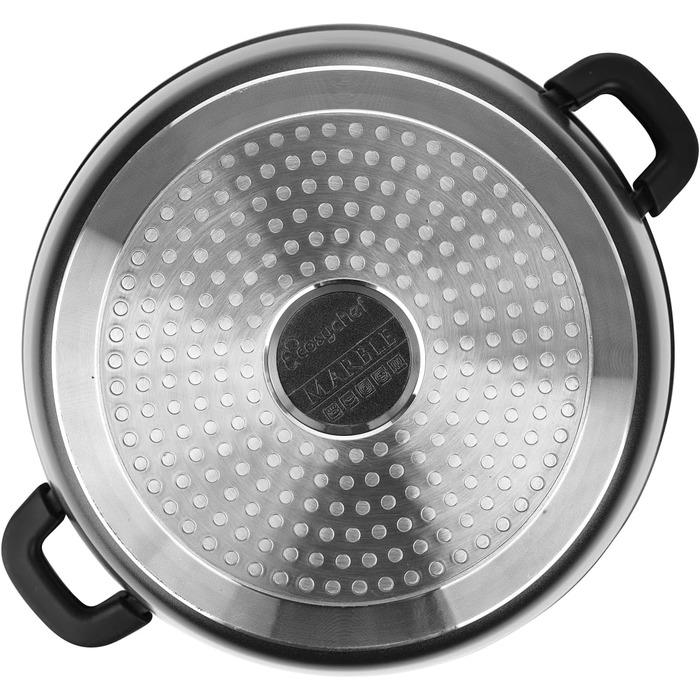 Набір посуду CosyChef Leia 28 см - Набір з 2 предметів посуду зі скляною кришкою та антипригарним покриттям - Підходить для всіх типів плит, включаючи індукційні - Без ПФОК