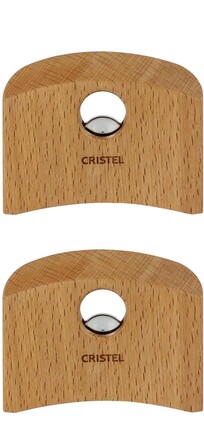 Ручка для посуду бічна знімна, набір 2 предмети, деревина бука Casteline Cristel