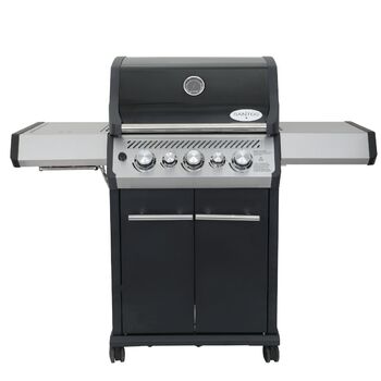 Газовый гриль SANTOS S-318 Black, с боковой и задней горелкой, черный 900273 Код: 010952
