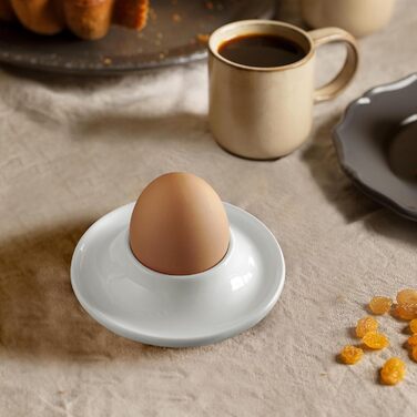Керамічні підставки для яєць Cinf у горошок, подарунковий набір із 4 порцелянових підставок для сніданку та приготування їжі, міцні, легко миються, багаторазові (підставки для яєць, упаковка з 4 шт. )