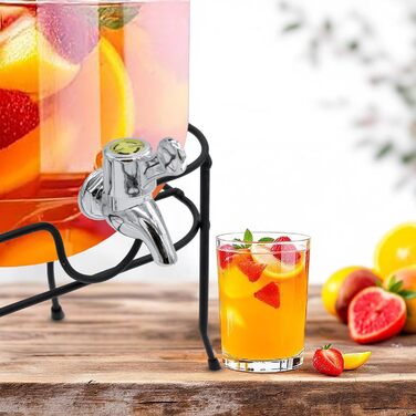 Набор диспенсеров для напитков 2 стеклянных по 4 л Spetebo