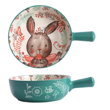 Керамічна супова миска з ручками 650 мл XNSHUN