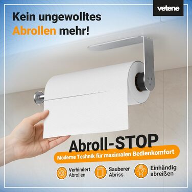 Держатель для кухонных рулонов, серебристый Zewa Vetene