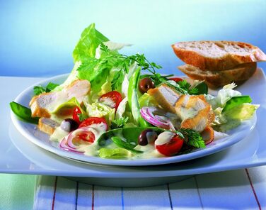Заправка для салату Knorr Salad Dressing Art (легка у приготуванні заправка для салату, універсальна заправка для салату) 1 упаковка (1 x 1 кг) (французька, 5 кг (1 упаковка))