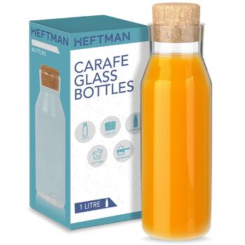 Стеклянная бутылка-графин 1 л HEFTMAN