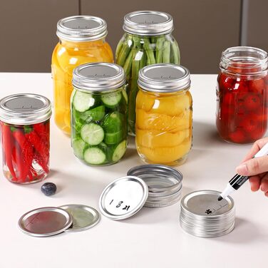 Кришки для банок Mason Jar 7 см, набір 200 предметів Liwankaqi