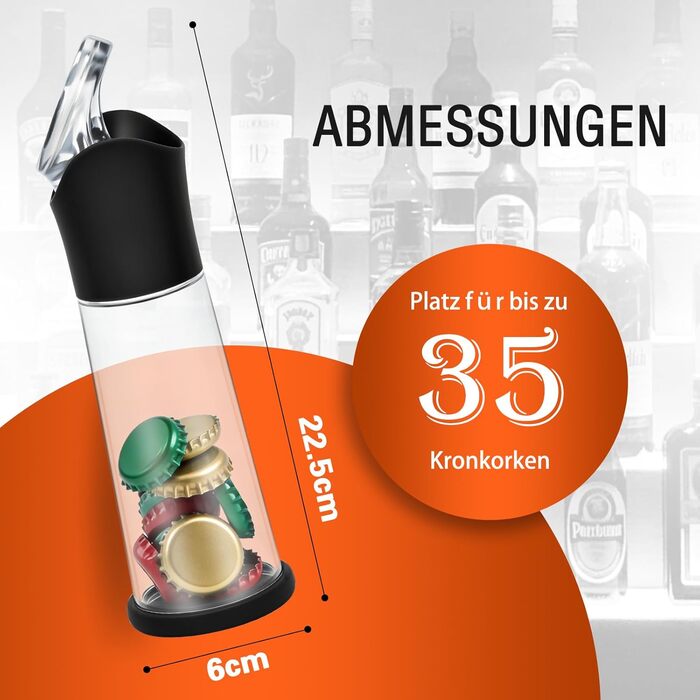 Відкривачка для пляшок з контейнером для кришечок AMIPOW