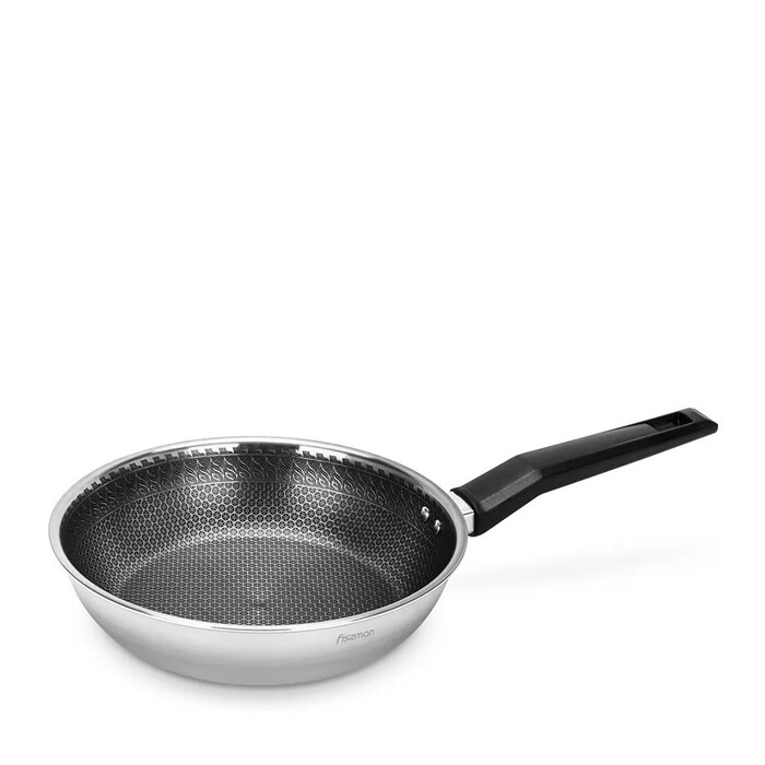 Сковорода для жарки Fissman IRON CHEF 24x5,5 см нержавеющая сталь с антипригарным покрытием (5455)