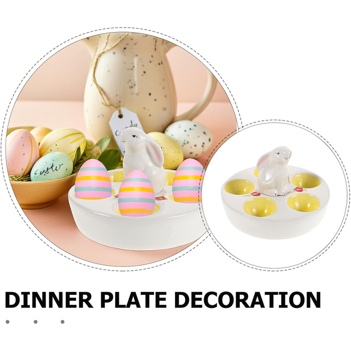 Керамічна підставка для яєць у формі пасхального кролика LOLIPPYY