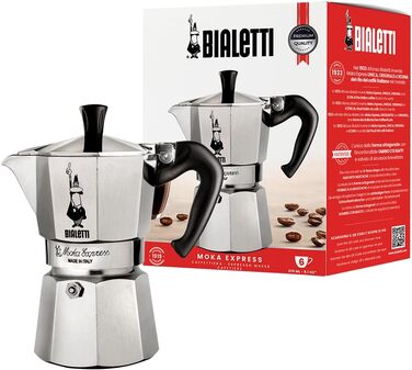 Кофеварка гейзерная 270 мл на 6 чашек Moka Express Bialetti