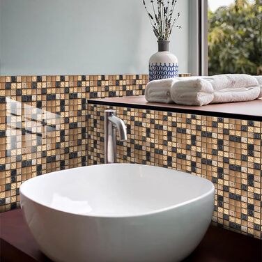 Наклейки на плитку від бризків 15 x 15 см 10 шт RMJCXYS