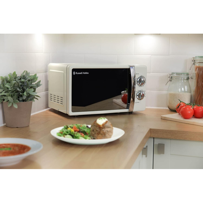 Мікрохвильова піч 17 л, 700 Вт, кремовий RHMM701C Russell Hobbs