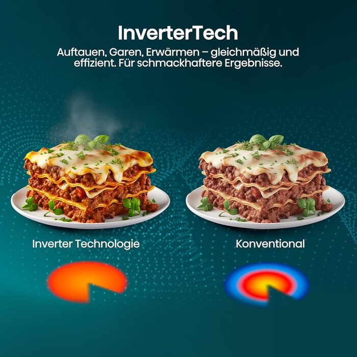 Мікрохвильова піч Hisense H20MOBP1HI / 20 л / 700 Вт / InverterTech / Керамічне покриття / Преміальне скло / Виготовлено на замовлення, багатофазне приготування / Функція розморожування / 5 рівнів потужності / Блокування від дітей / Чорна 20 л Аналогове к