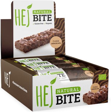 Органічні горіхові батончики - Низьковуглеводна закуска з горіхами - Веганський енергетичний батончик з мигдалем, фундуком та арахісом - Без глютену - Мигдаль та морська сіль 12 x 40 г Мигдаль та морська сіль 12 шт. (1 упаковка) (Темний шоколад, 12 шт. (1