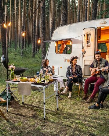 Складаний кемпінговий стіл з регульованою висотою 90 x 60 см Sportneer