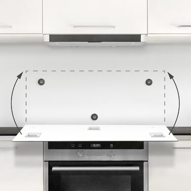 Скляний фартух від бризків 125 х 50 см Bilderwelten