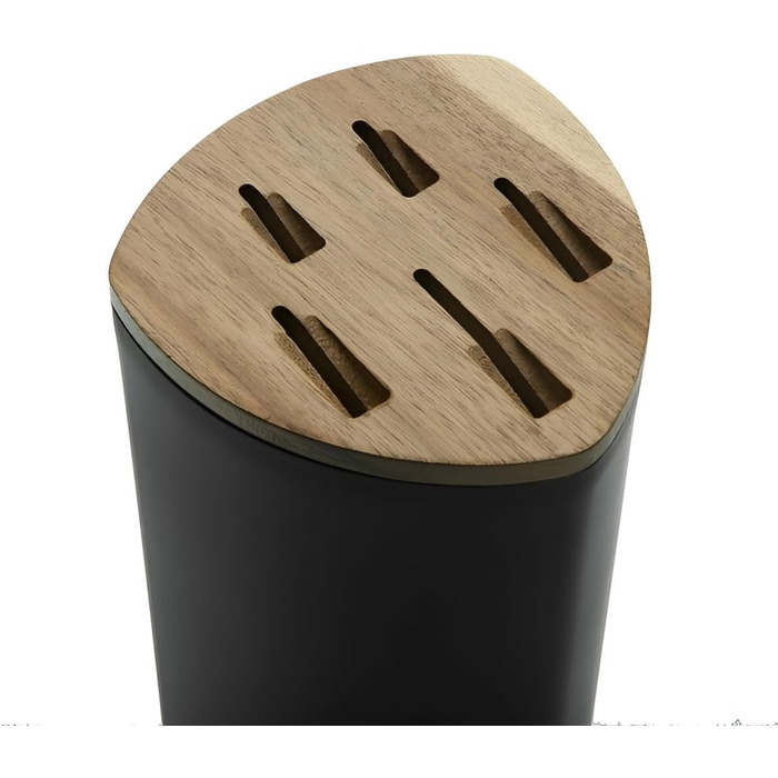 Набор кухонных ножей острых, с подставкой, черный 5-предметный набор ножей для кухни с блоком для хранения Рукоятки из пластика