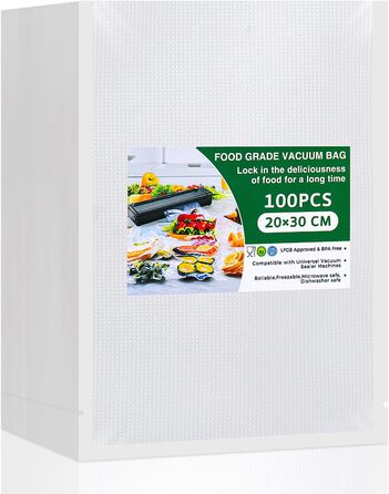 Вакуумные пакеты 100 пакетов 20 x 30 см Vinabo