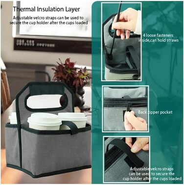 Складна сумка для перенесення чашок Generisch