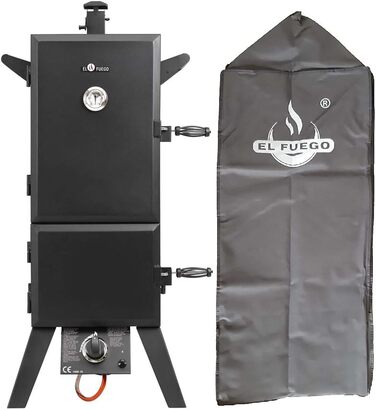 Коптильня из черного черного 64 x 50 x 128 см Portland XL El Fuego