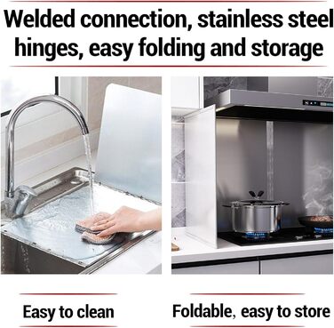 Захист від бризок на плиту з нержавіючої сталі 30 х 30 см Onxyrbyte