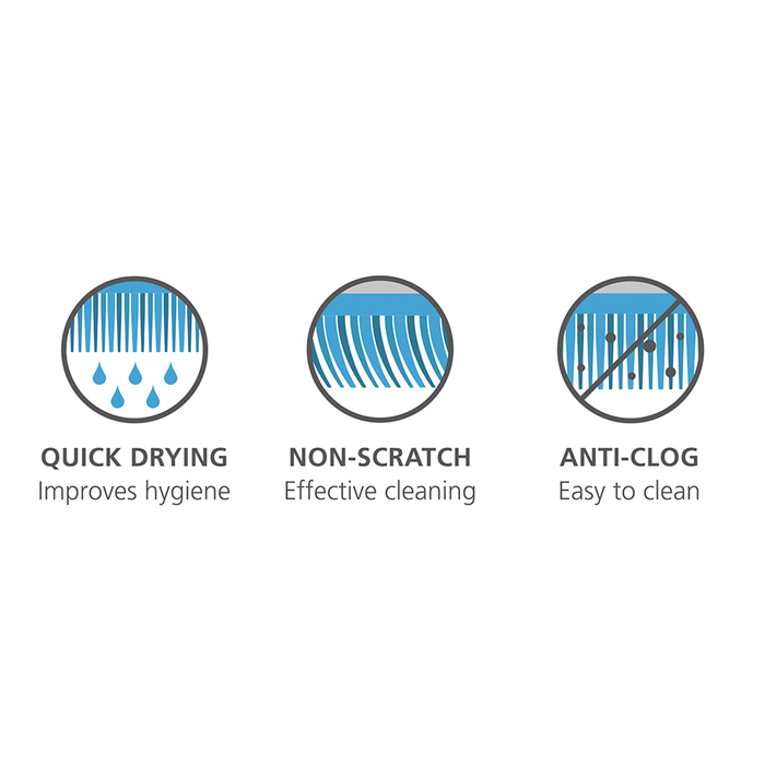 Щетка с рукояткой и скруббер, 2 предмета, белый/зеленый CleanTech Joseph Joseph